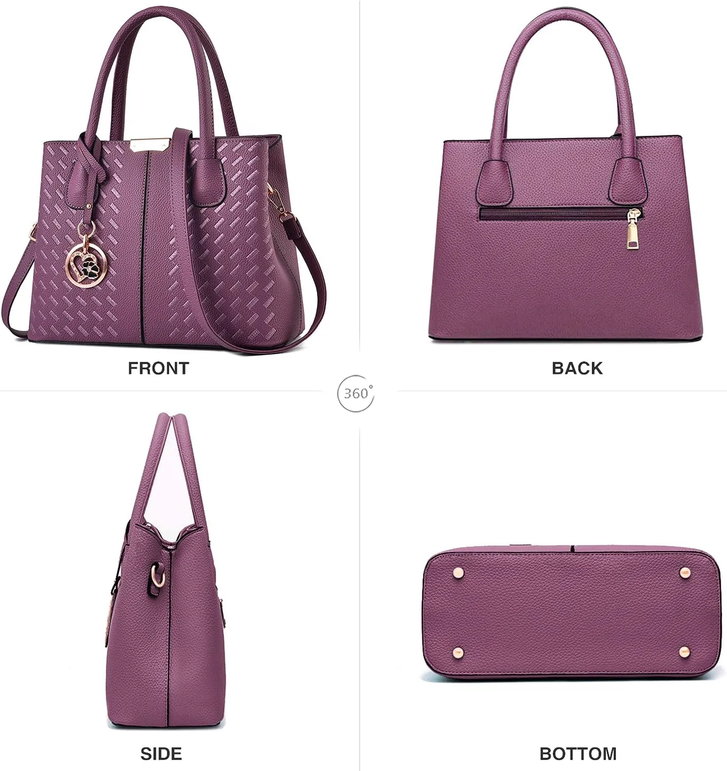 CHICAROUSAL Purses and Handbags for Women Leather Crossbody Bags Women's Tote Shoulder Bag