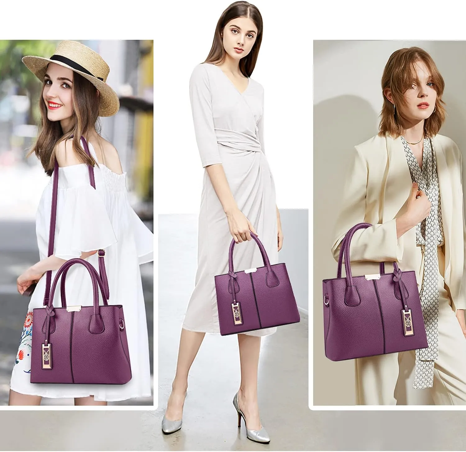 CHICAROUSAL Purses and Handbags for Women Leather Crossbody Bags Women's Tote Shoulder Bag
