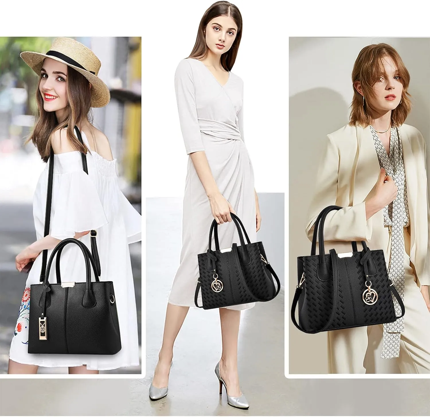 CHICAROUSAL Purses and Handbags for Women Leather Crossbody Bags Women's Tote Shoulder Bag
