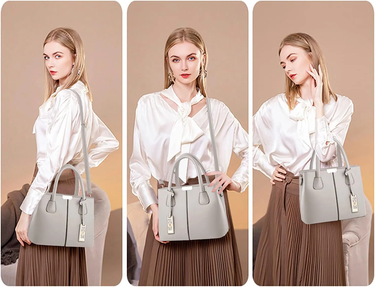 CHICAROUSAL Purses and Handbags for Women Leather Crossbody Bags Women's Tote Shoulder Bag