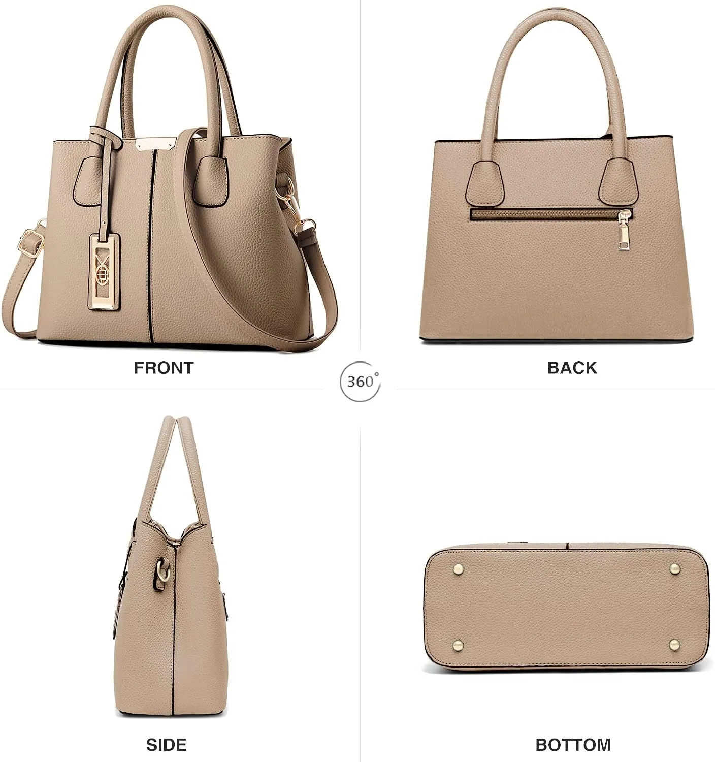 CHICAROUSAL Purses and Handbags for Women Leather Crossbody Bags Women's Tote Shoulder Bag