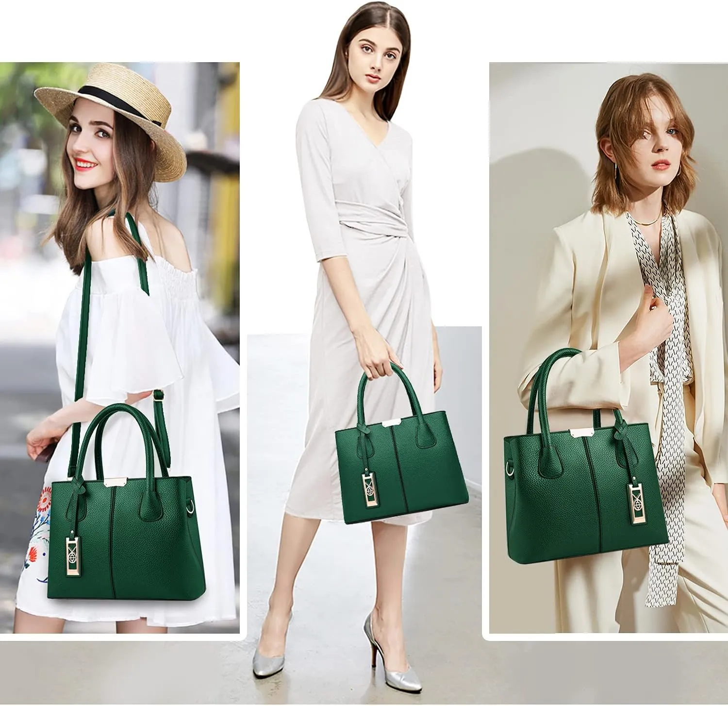 CHICAROUSAL Purses and Handbags for Women Leather Crossbody Bags Women's Tote Shoulder Bag