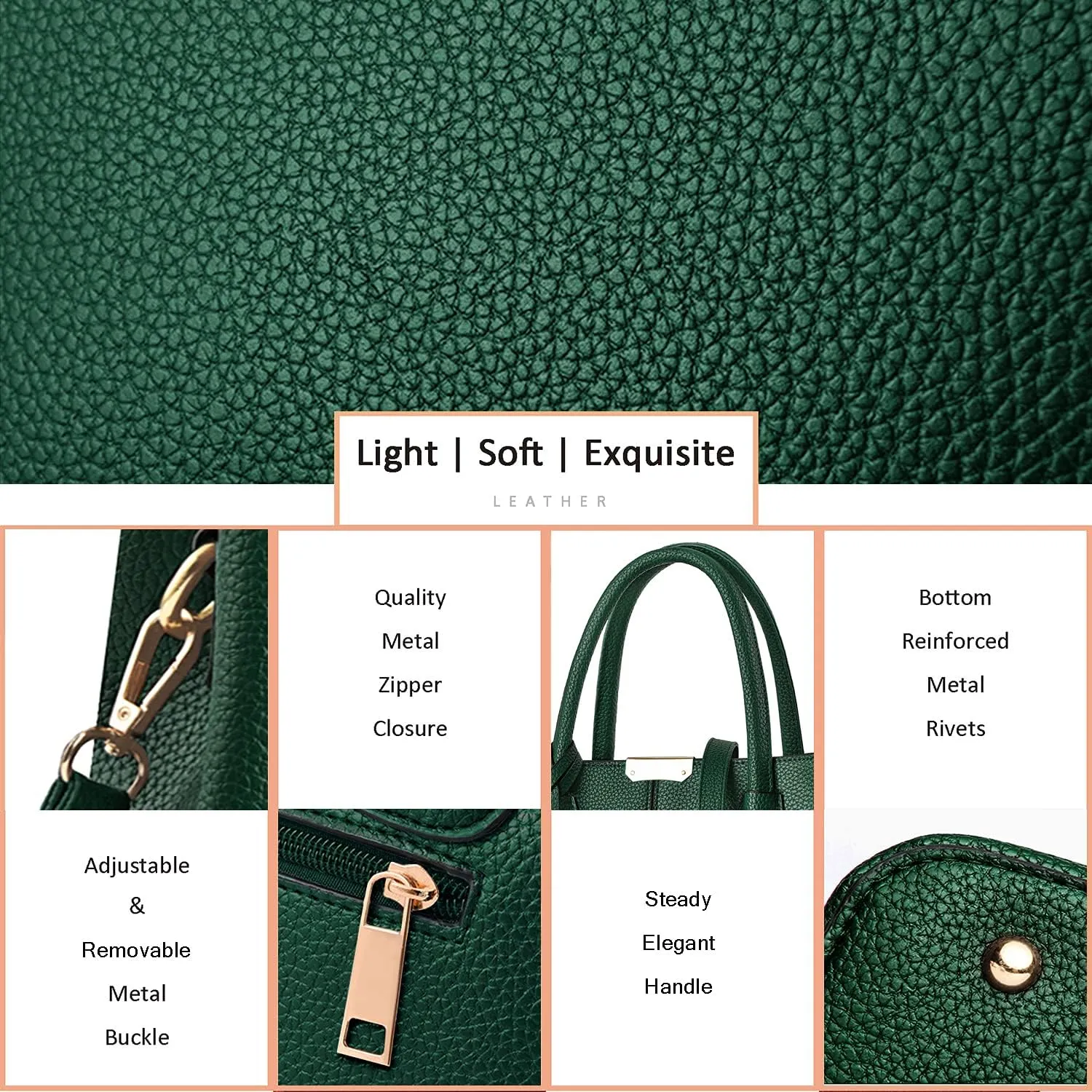 CHICAROUSAL Purses and Handbags for Women Leather Crossbody Bags Women's Tote Shoulder Bag