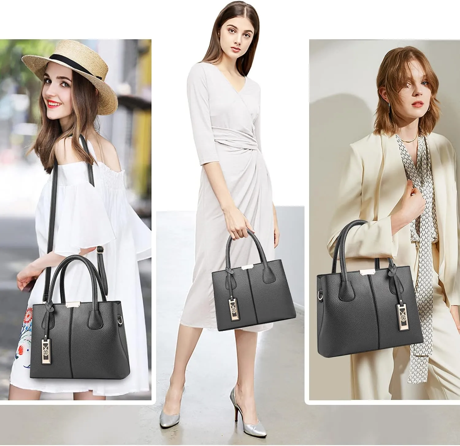 CHICAROUSAL Purses and Handbags for Women Leather Crossbody Bags Women's Tote Shoulder Bag