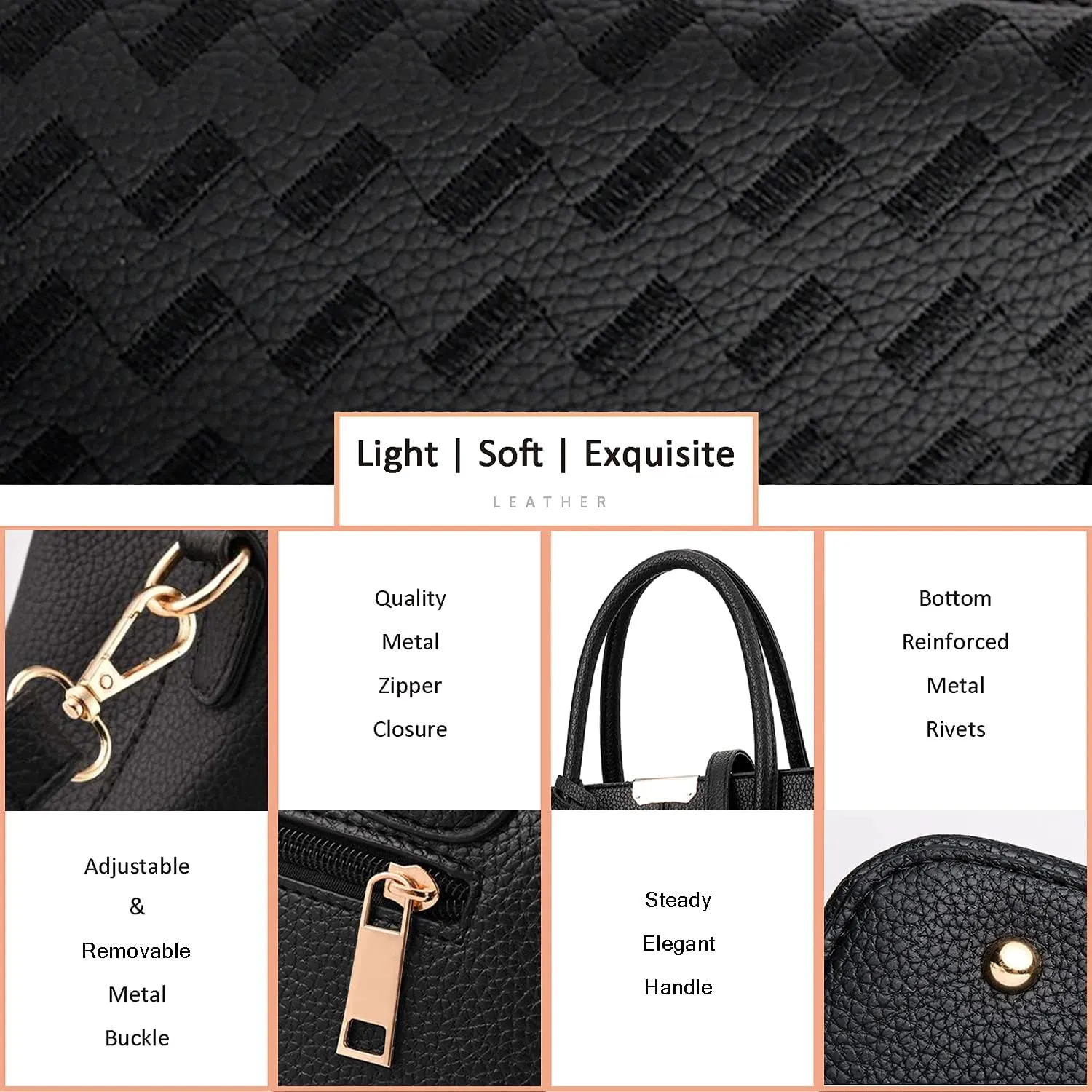 CHICAROUSAL Purses and Handbags for Women Leather Crossbody Bags Women's Tote Shoulder Bag