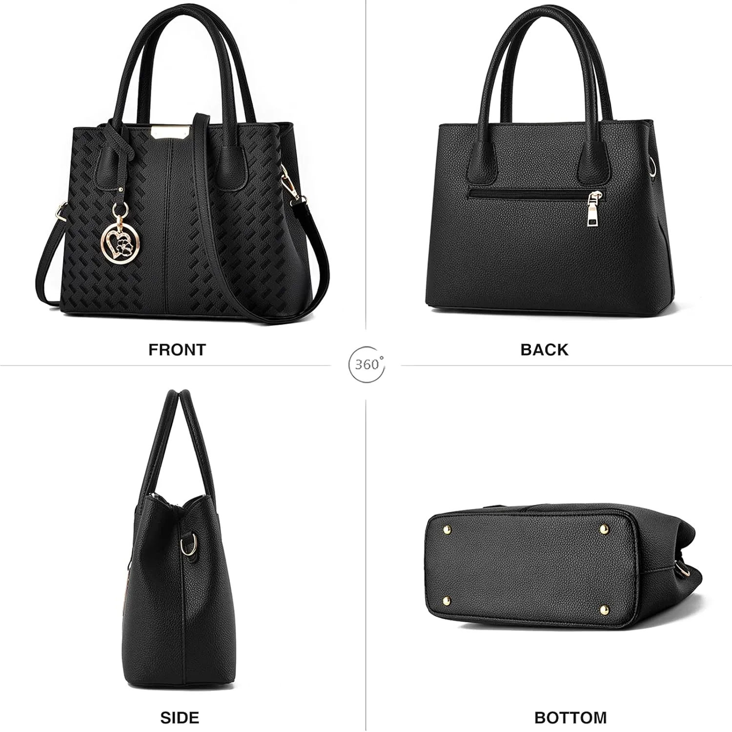 CHICAROUSAL Purses and Handbags for Women Leather Crossbody Bags Women's Tote Shoulder Bag