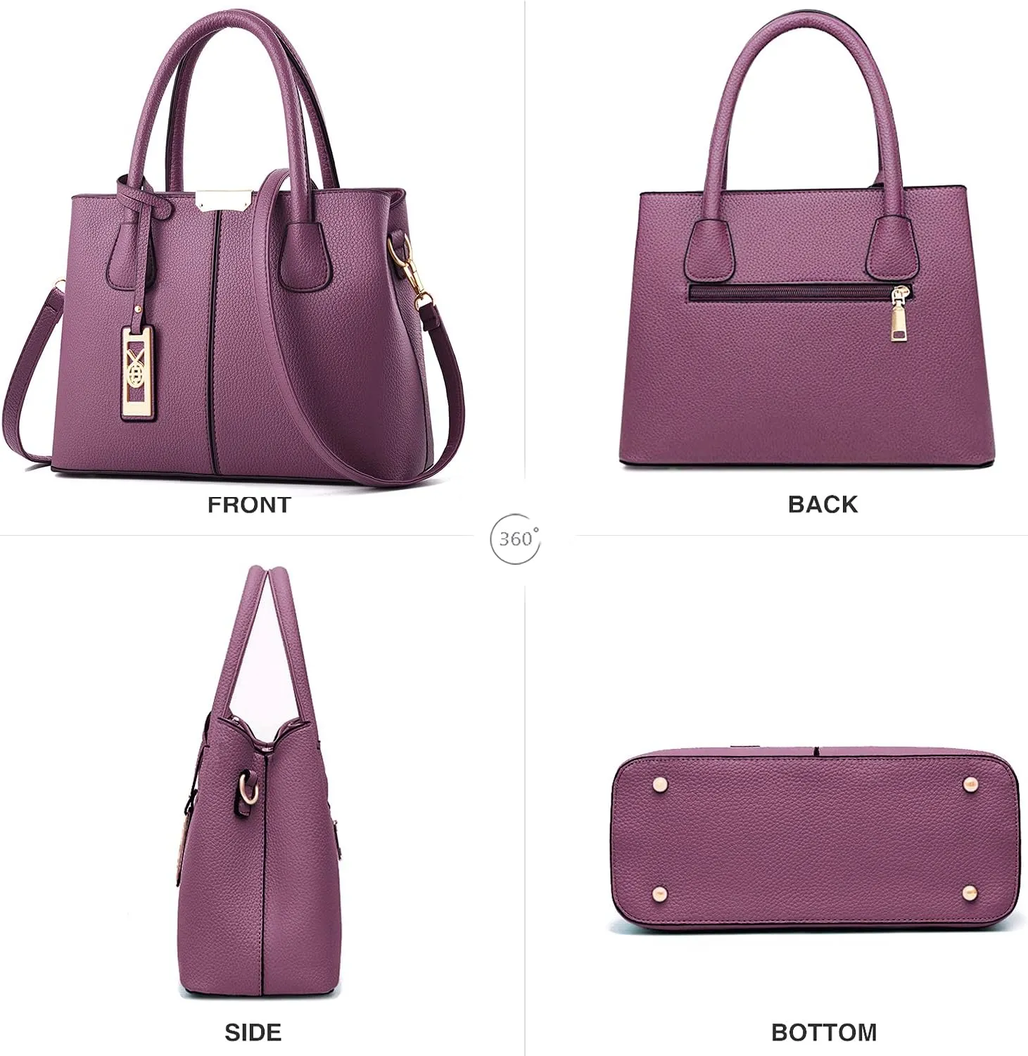 CHICAROUSAL Purses and Handbags for Women Leather Crossbody Bags Women's Tote Shoulder Bag