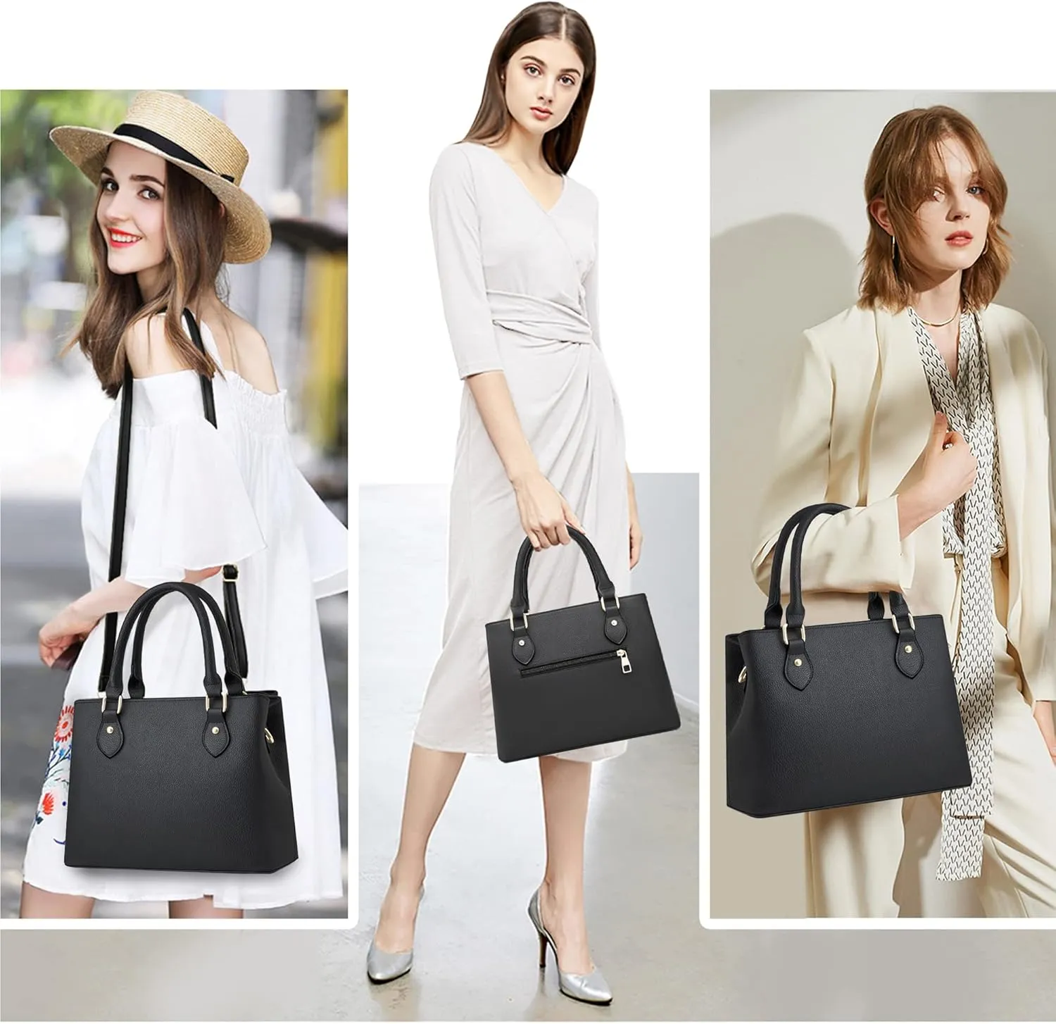 CHICAROUSAL Purses and Handbags for Women Leather Crossbody Bags Women's Tote Shoulder Bag