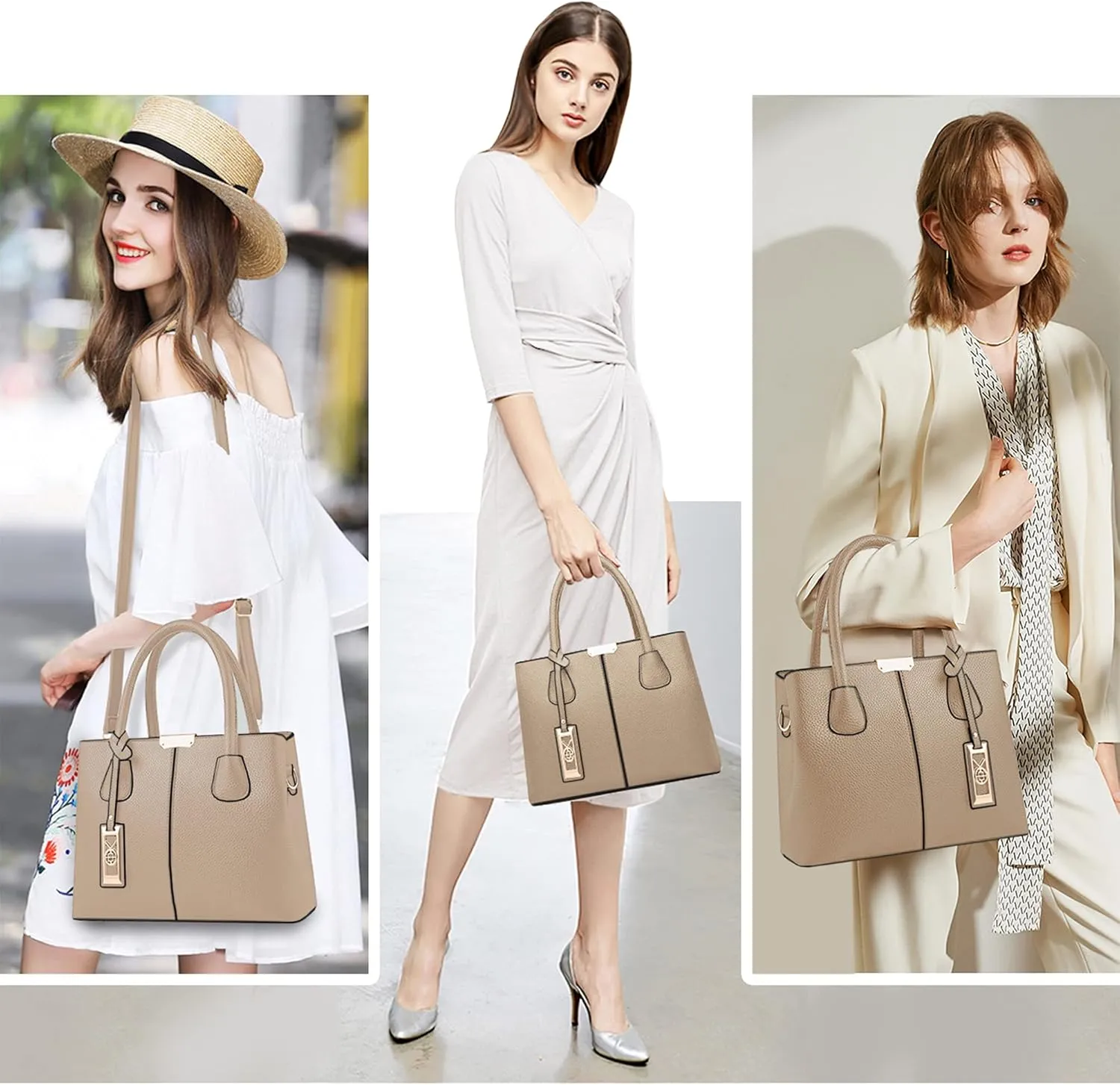 CHICAROUSAL Purses and Handbags for Women Leather Crossbody Bags Women's Tote Shoulder Bag