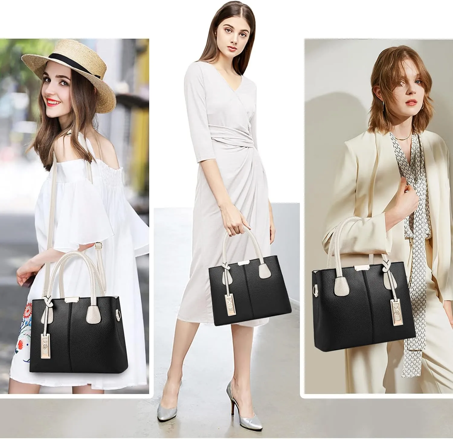 CHICAROUSAL Purses and Handbags for Women Leather Crossbody Bags Women's Tote Shoulder Bag