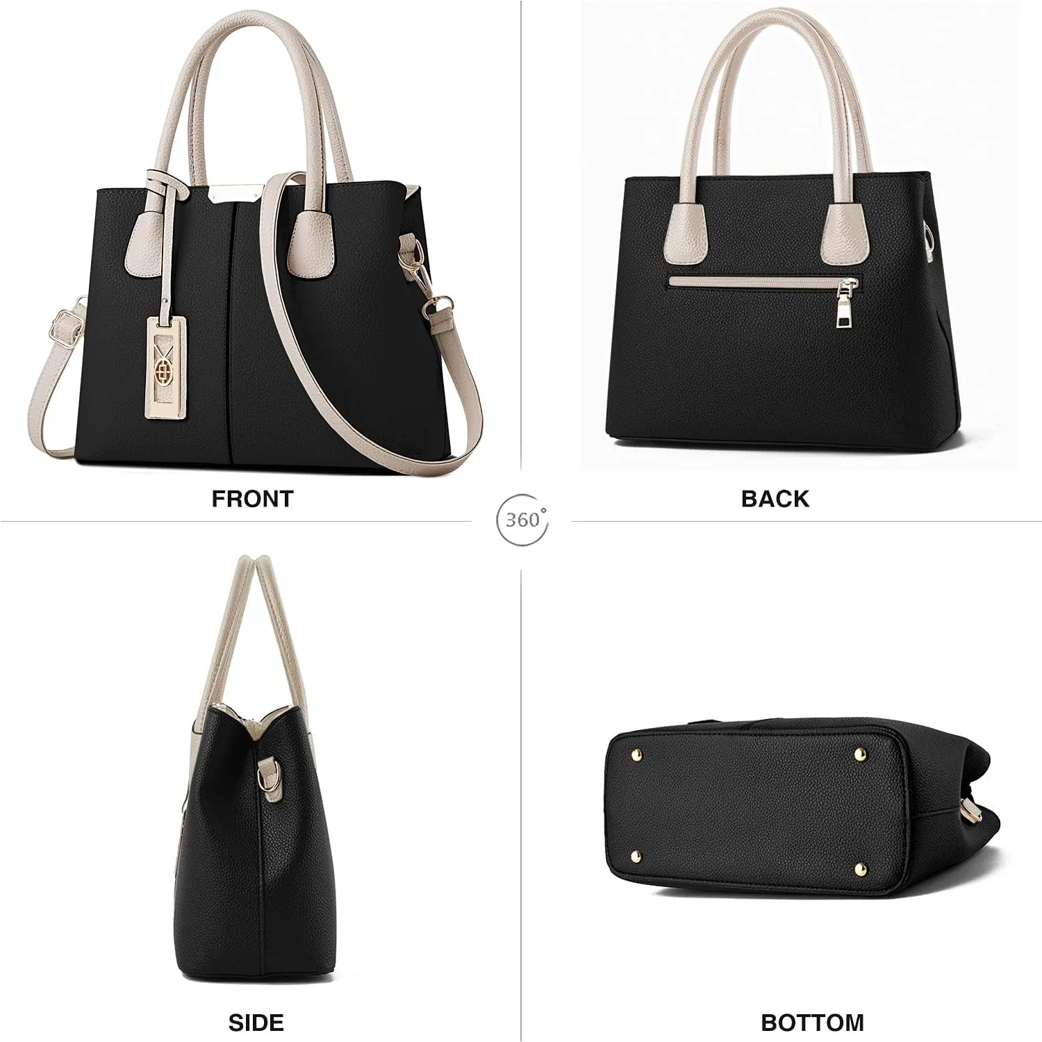 CHICAROUSAL Purses and Handbags for Women Leather Crossbody Bags Women's Tote Shoulder Bag