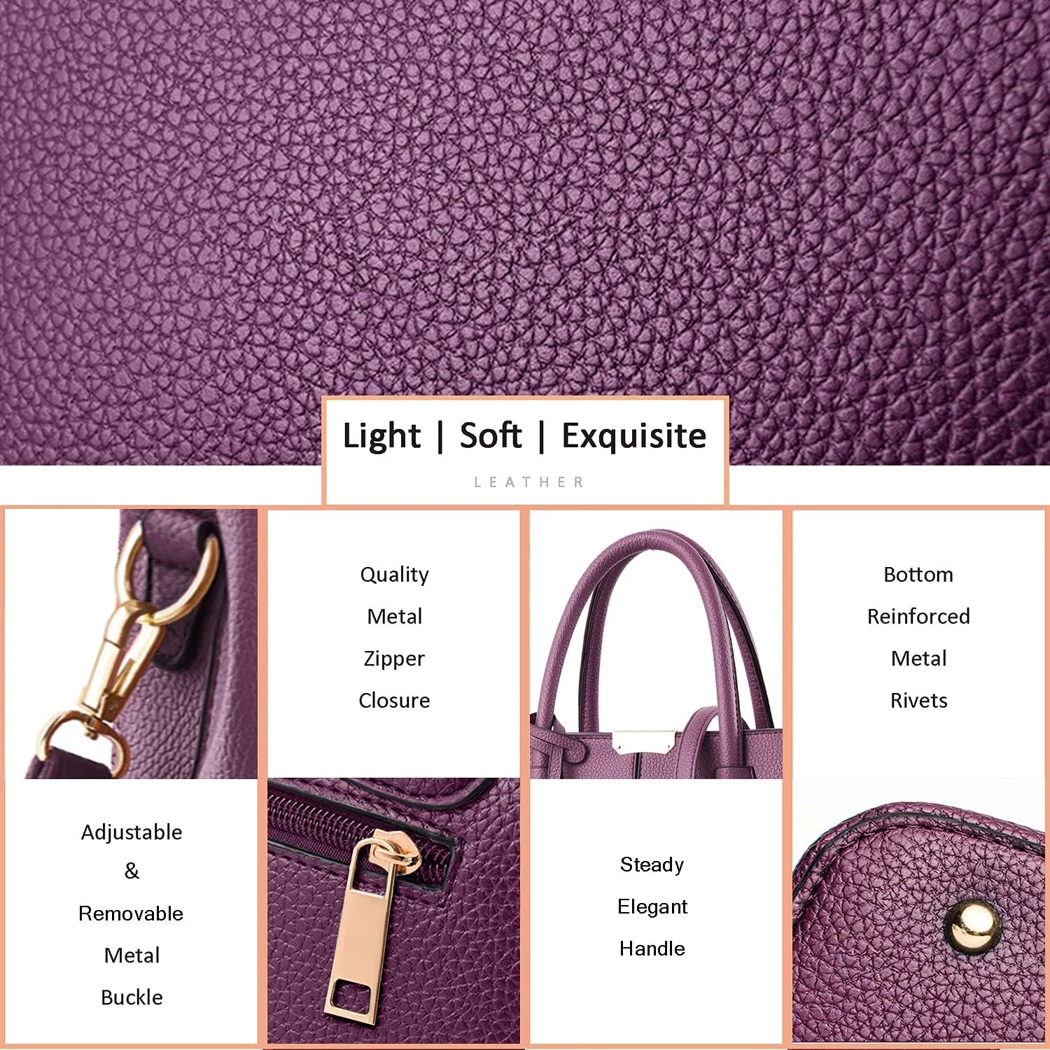 CHICAROUSAL Purses and Handbags for Women Leather Crossbody Bags Women's Tote Shoulder Bag