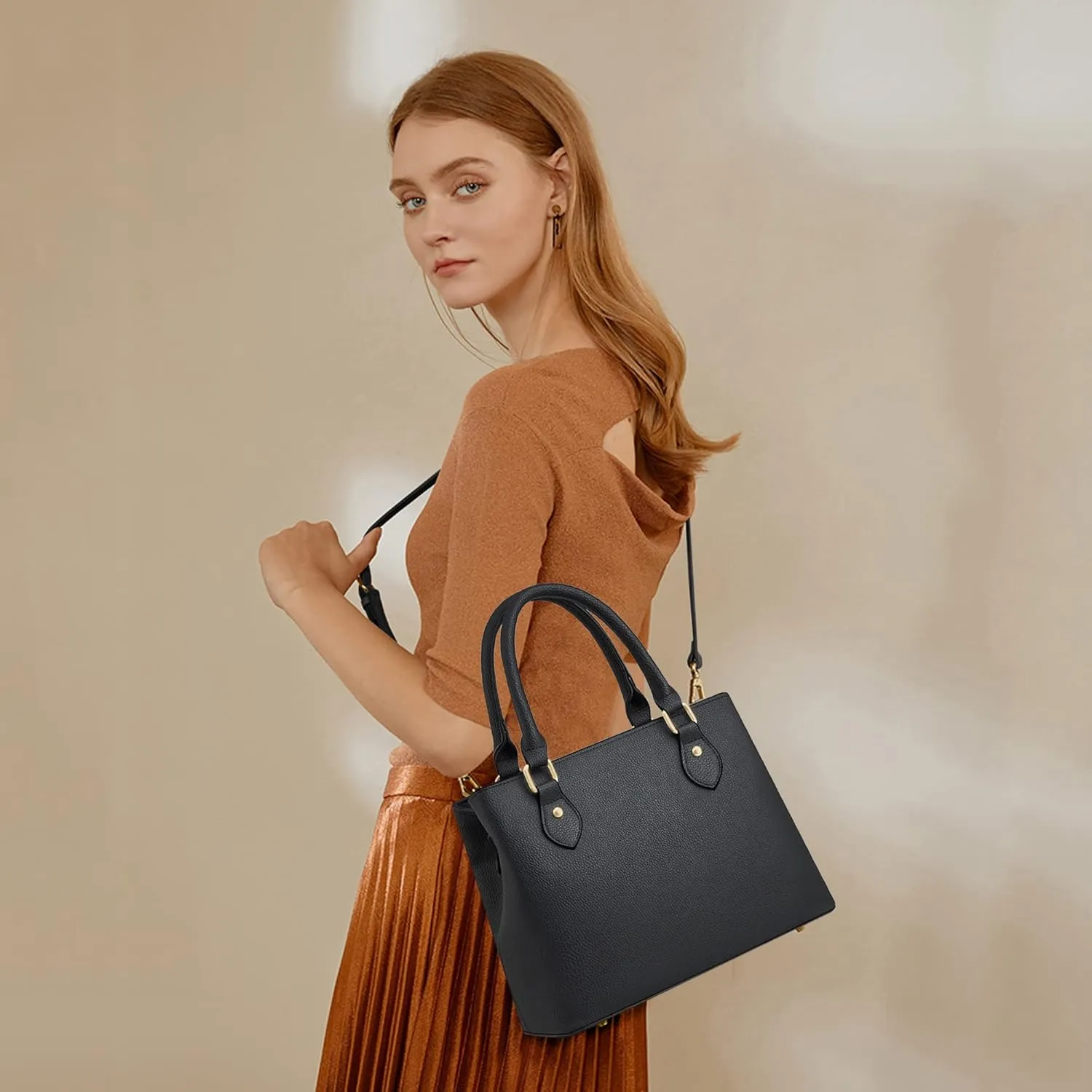 CHICAROUSAL Purses and Handbags for Women Leather Crossbody Bags Women's Tote Shoulder Bag