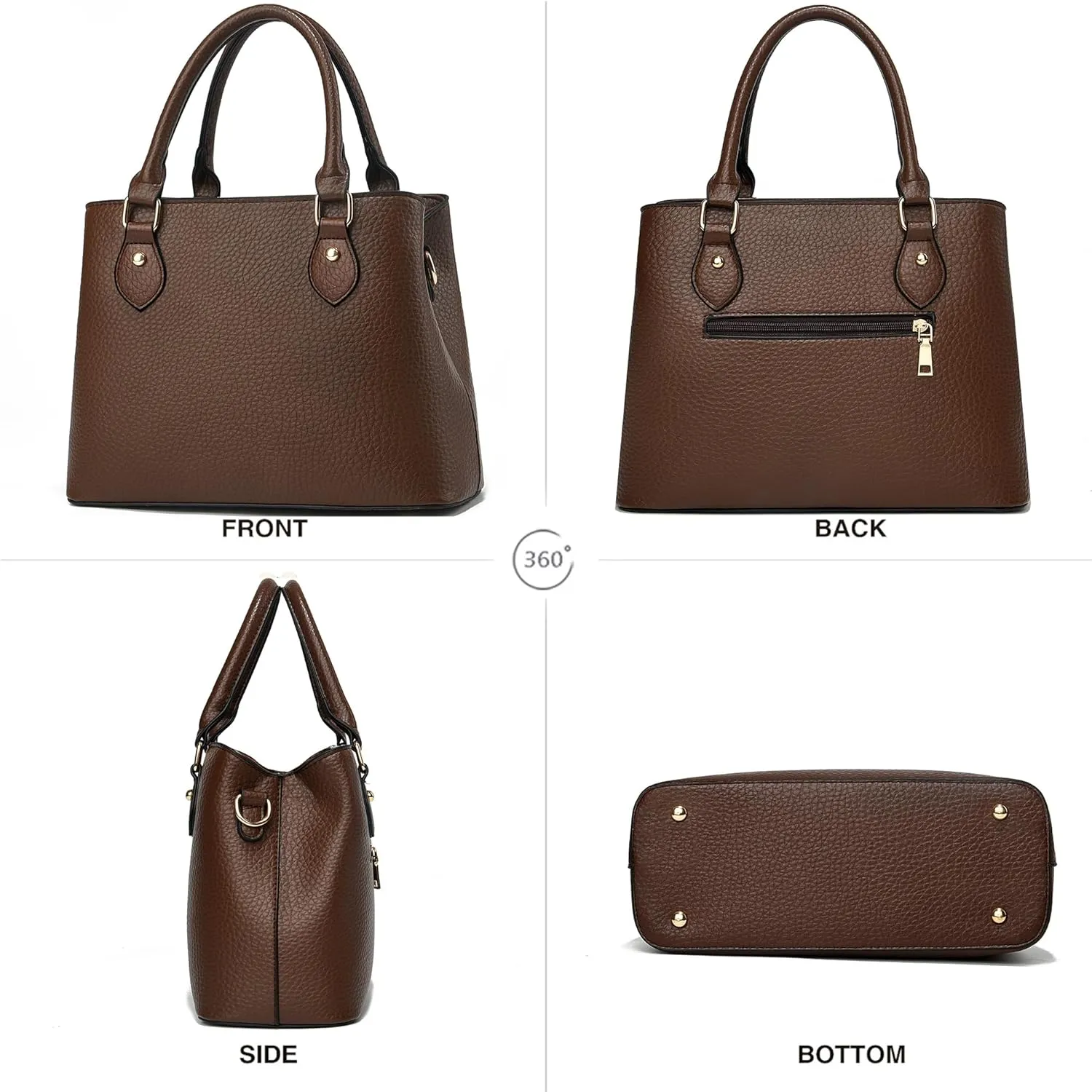 CHICAROUSAL Purses and Handbags for Women Leather Crossbody Bags Women's Tote Shoulder Bag