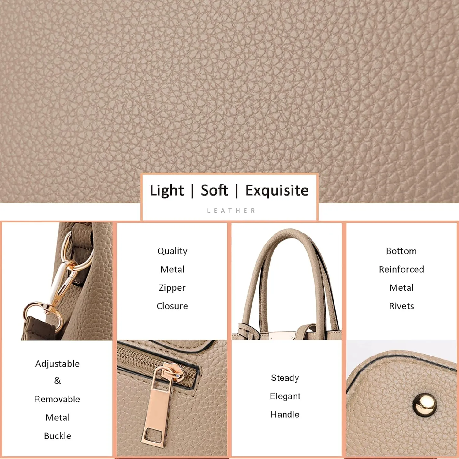 CHICAROUSAL Purses and Handbags for Women Leather Crossbody Bags Women's Tote Shoulder Bag
