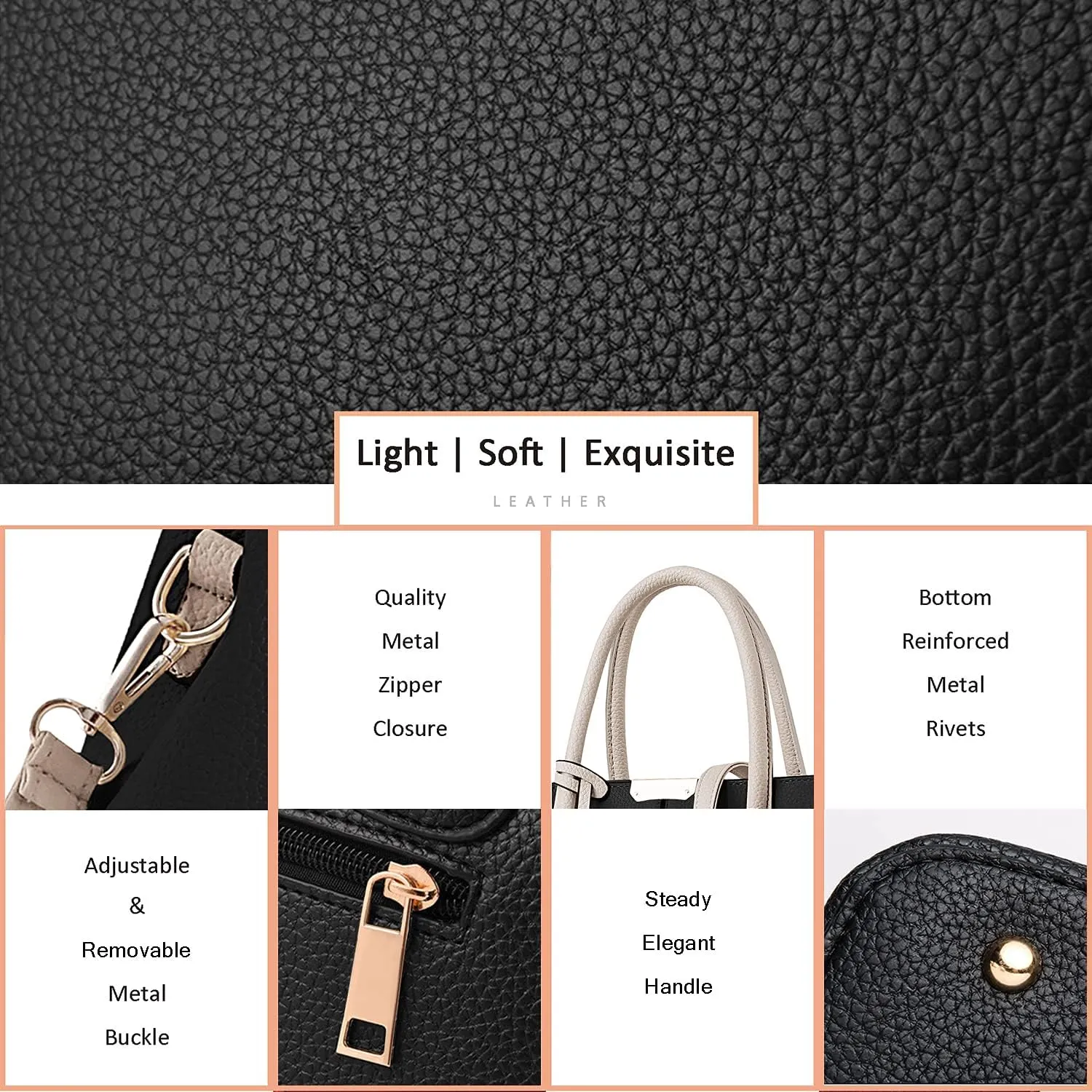 CHICAROUSAL Purses and Handbags for Women Leather Crossbody Bags Women's Tote Shoulder Bag