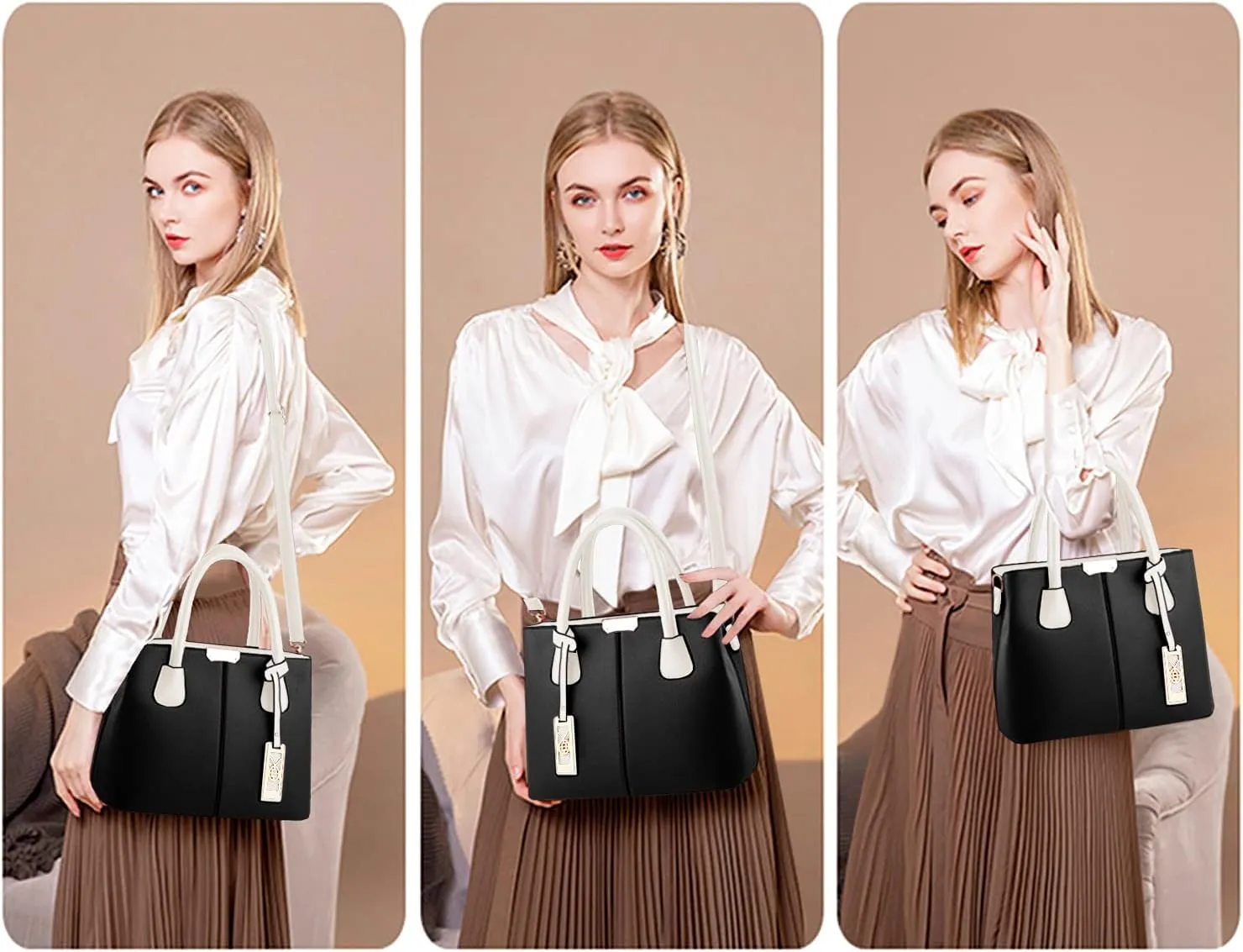 CHICAROUSAL Purses and Handbags for Women Leather Crossbody Bags Women's Tote Shoulder Bag