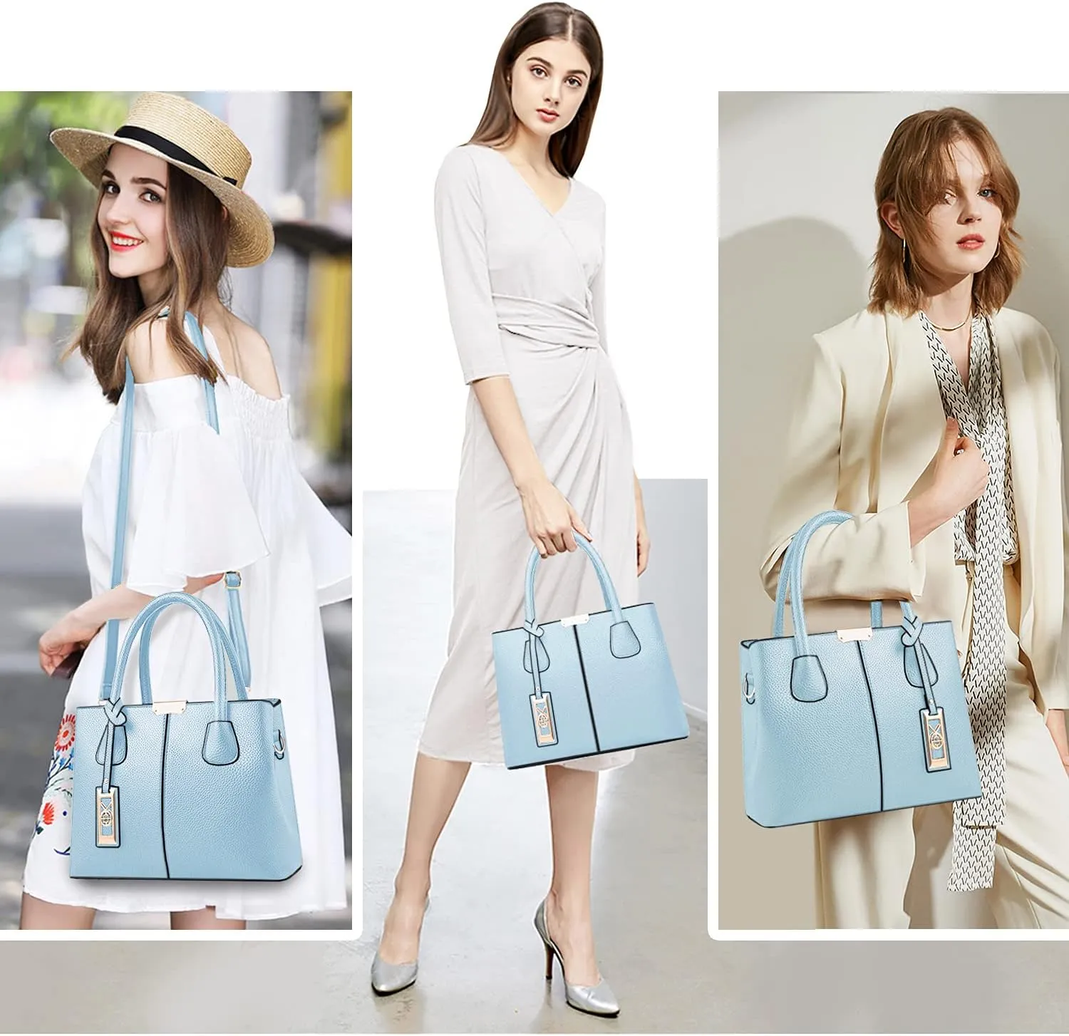 CHICAROUSAL Purses and Handbags for Women Leather Crossbody Bags Women's Tote Shoulder Bag