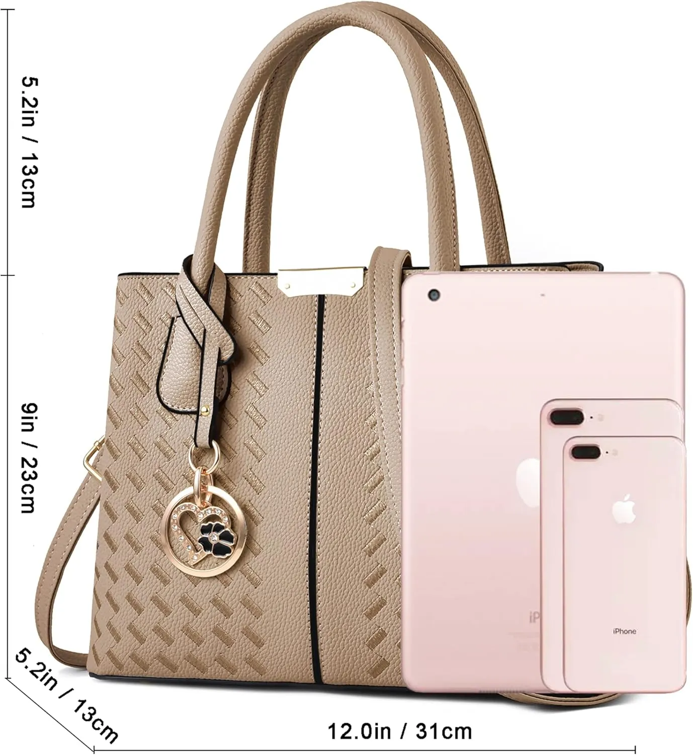 CHICAROUSAL Purses and Handbags for Women Leather Crossbody Bags Women's Tote Shoulder Bag