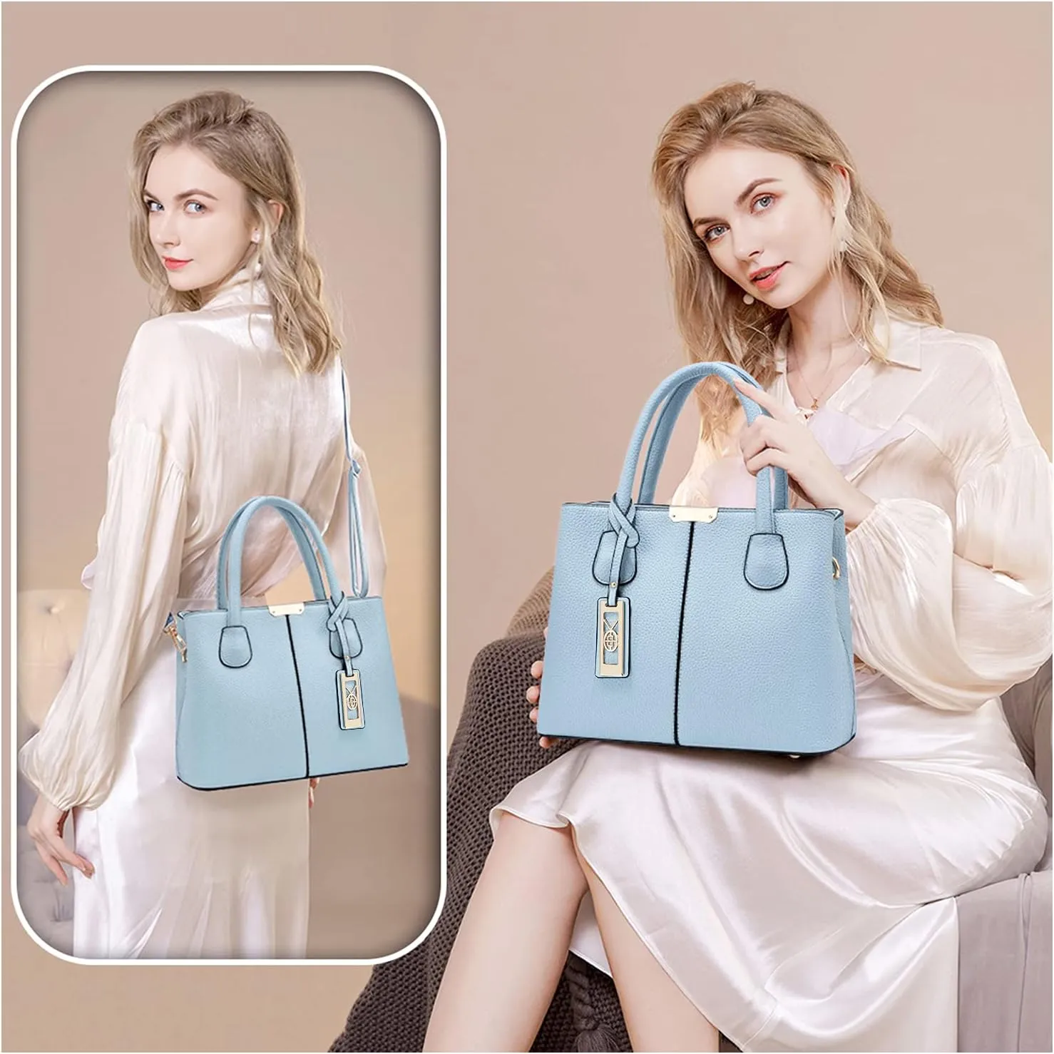 CHICAROUSAL Purses and Handbags for Women Leather Crossbody Bags Women's Tote Shoulder Bag