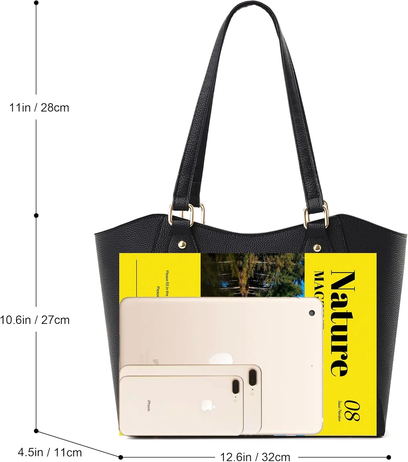 CHICAROUSAL Tote Bag for Women Large Handbags and Purses for Women PU Leather Womens Shoulder Bags