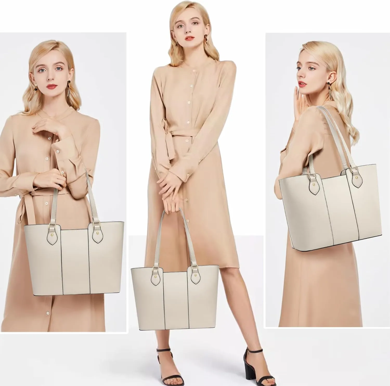 CHICAROUSAL Tote Bag for Women Large Handbags and Purses for Women PU Leather Womens Shoulder Bags
