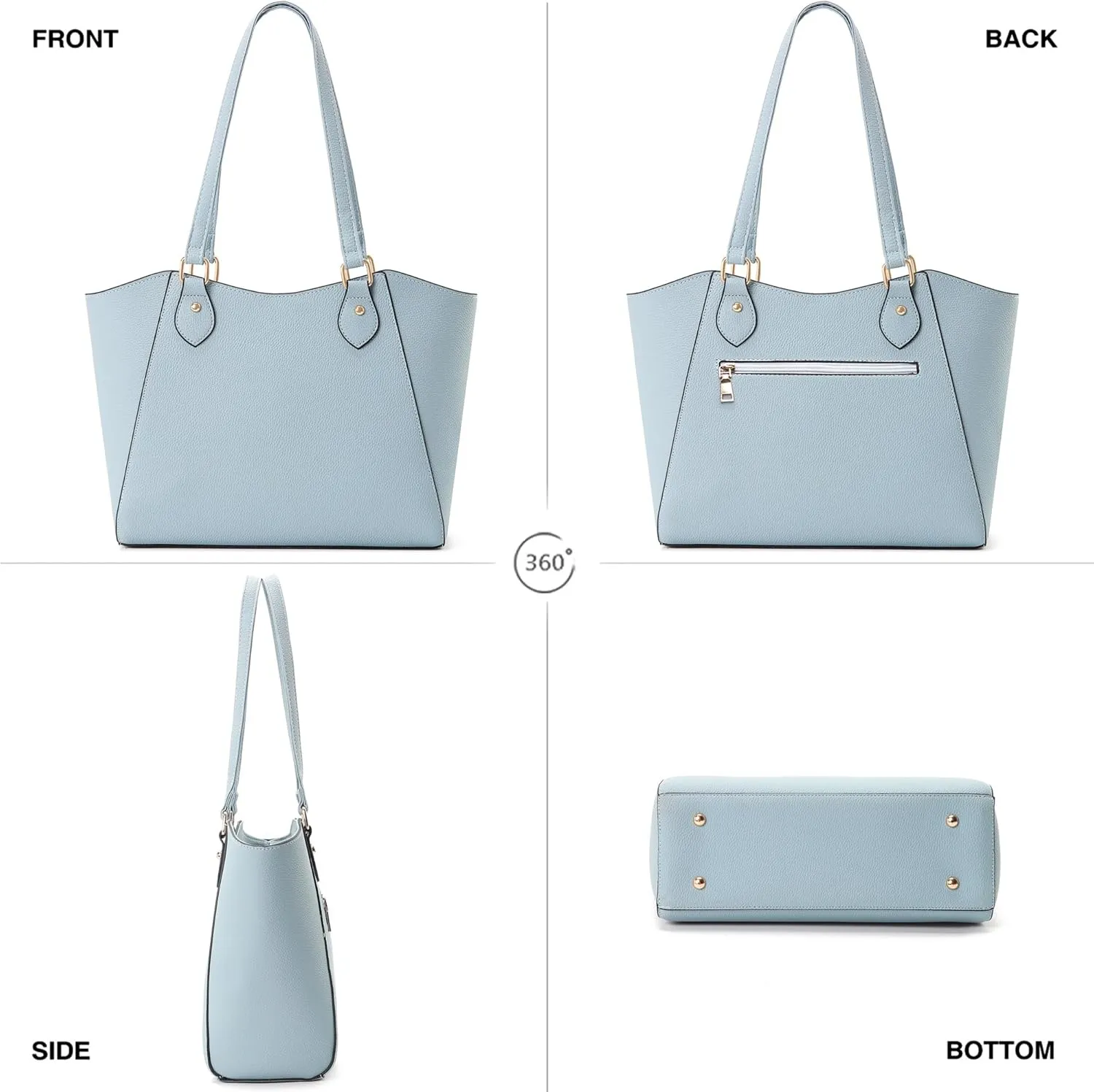 CHICAROUSAL Tote Bag for Women Large Handbags and Purses for Women PU Leather Womens Shoulder Bags