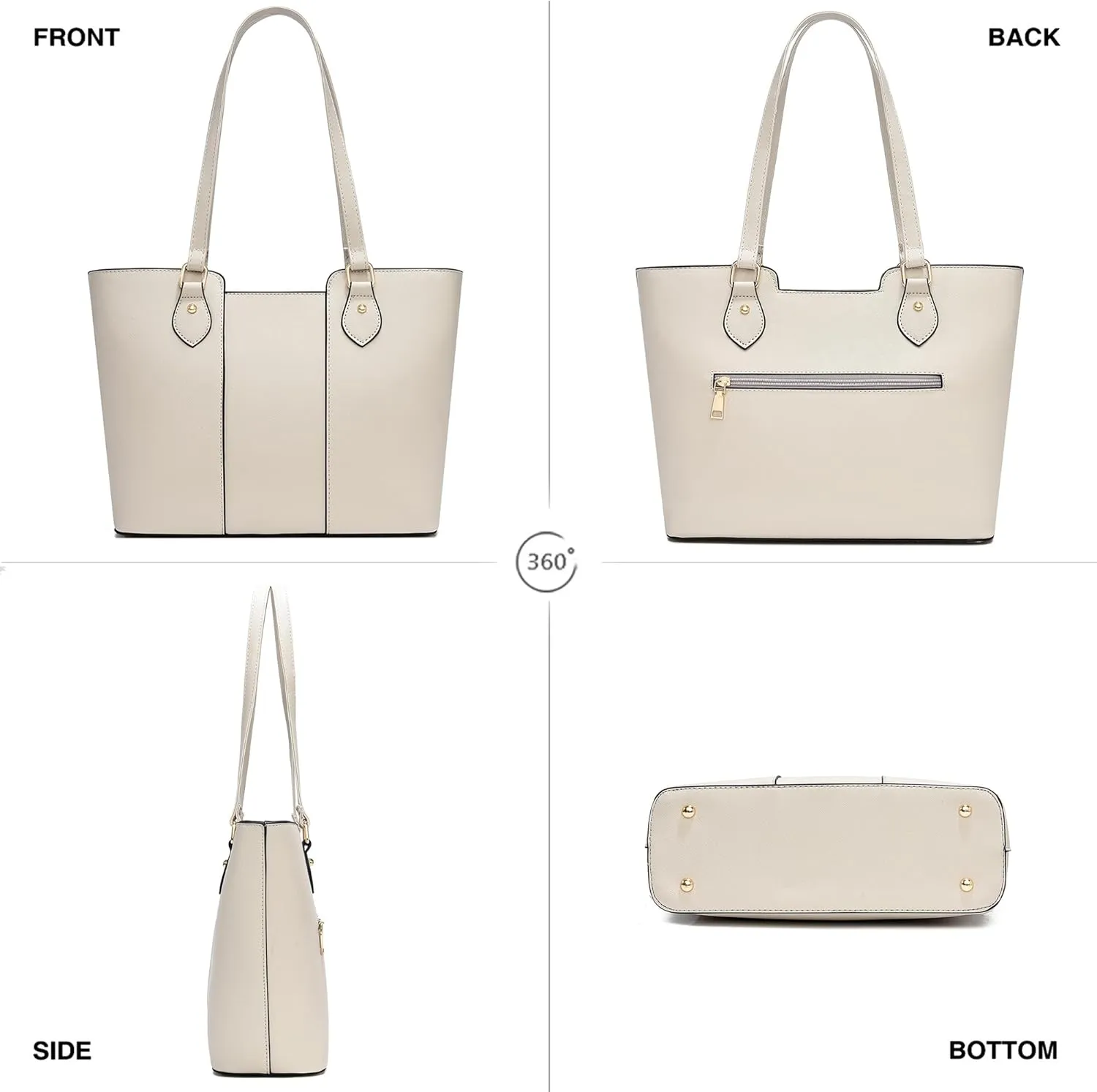 CHICAROUSAL Tote Bag for Women Large Handbags and Purses for Women PU Leather Womens Shoulder Bags