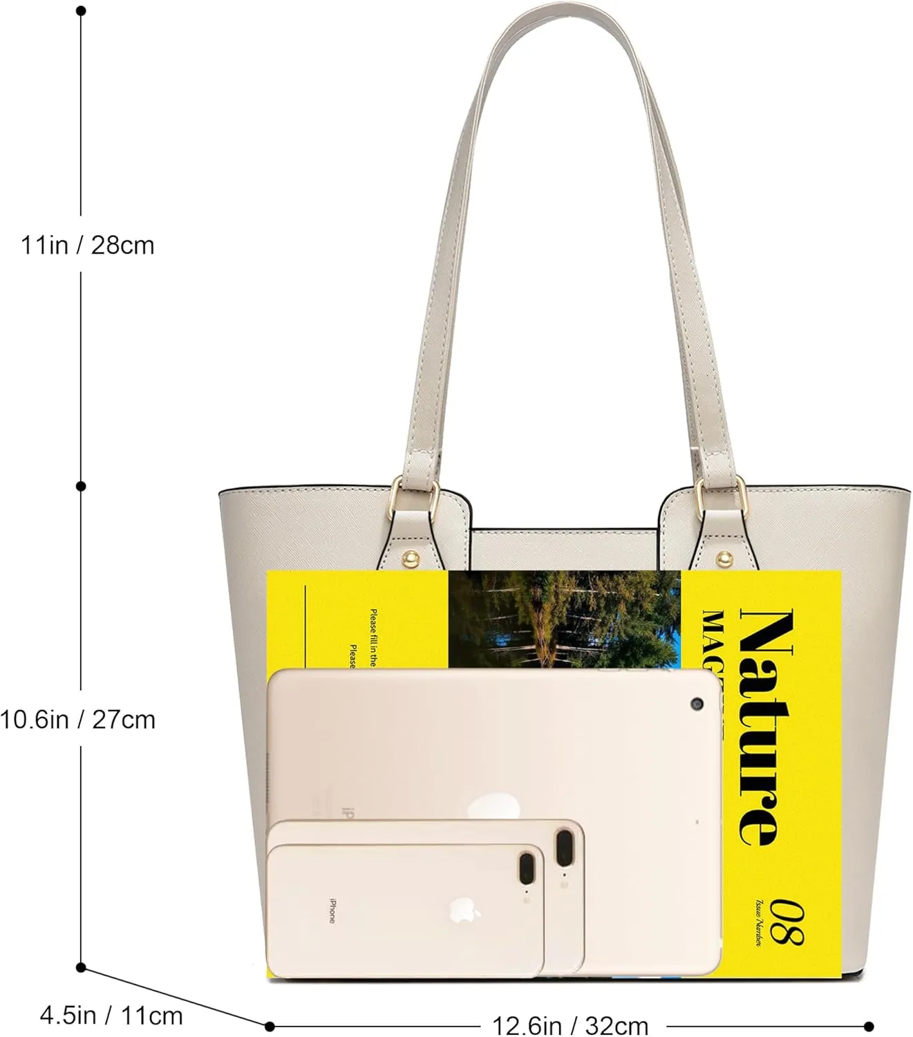 CHICAROUSAL Tote Bag for Women Large Handbags and Purses for Women PU Leather Womens Shoulder Bags