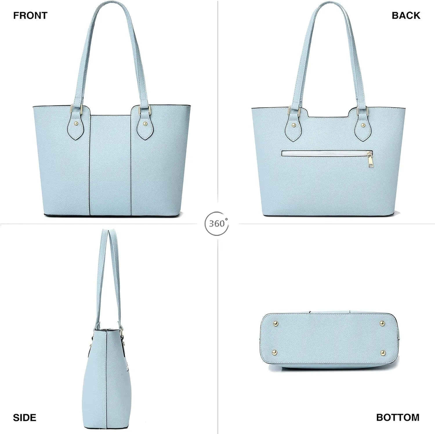 CHICAROUSAL Tote Bag for Women Large Handbags and Purses for Women PU Leather Womens Shoulder Bags