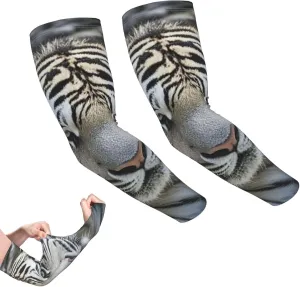 Chickens and Farm Arm Sleeves for Men Women Cooling Sleeves Compression Arm Sleeve UV Blocking Protection Sleeve