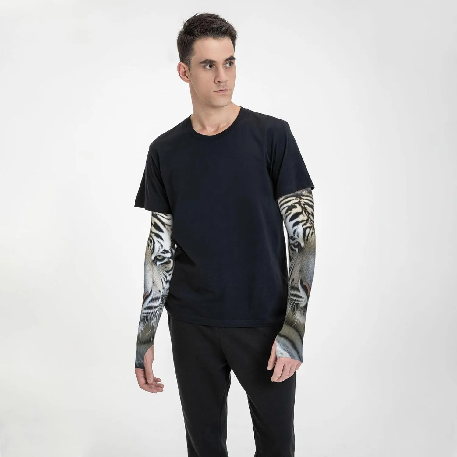 Chickens and Farm Arm Sleeves for Men Women Cooling Sleeves Compression Arm Sleeve UV Blocking Protection Sleeve