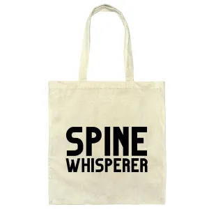 Chiropractic Spine Whisperer Gift Tote Bag for Professionals and Patients Natural White Multicolor Canvas Tote Bag