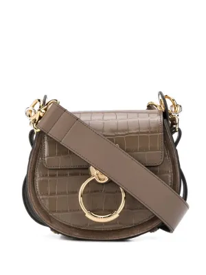 Chloé - small Tess crossbody bag - women - Calf Leather - One Size - Brown