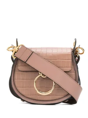 Chloé - small Tess shoulder bag - women - Calf Leather - One Size - Brown
