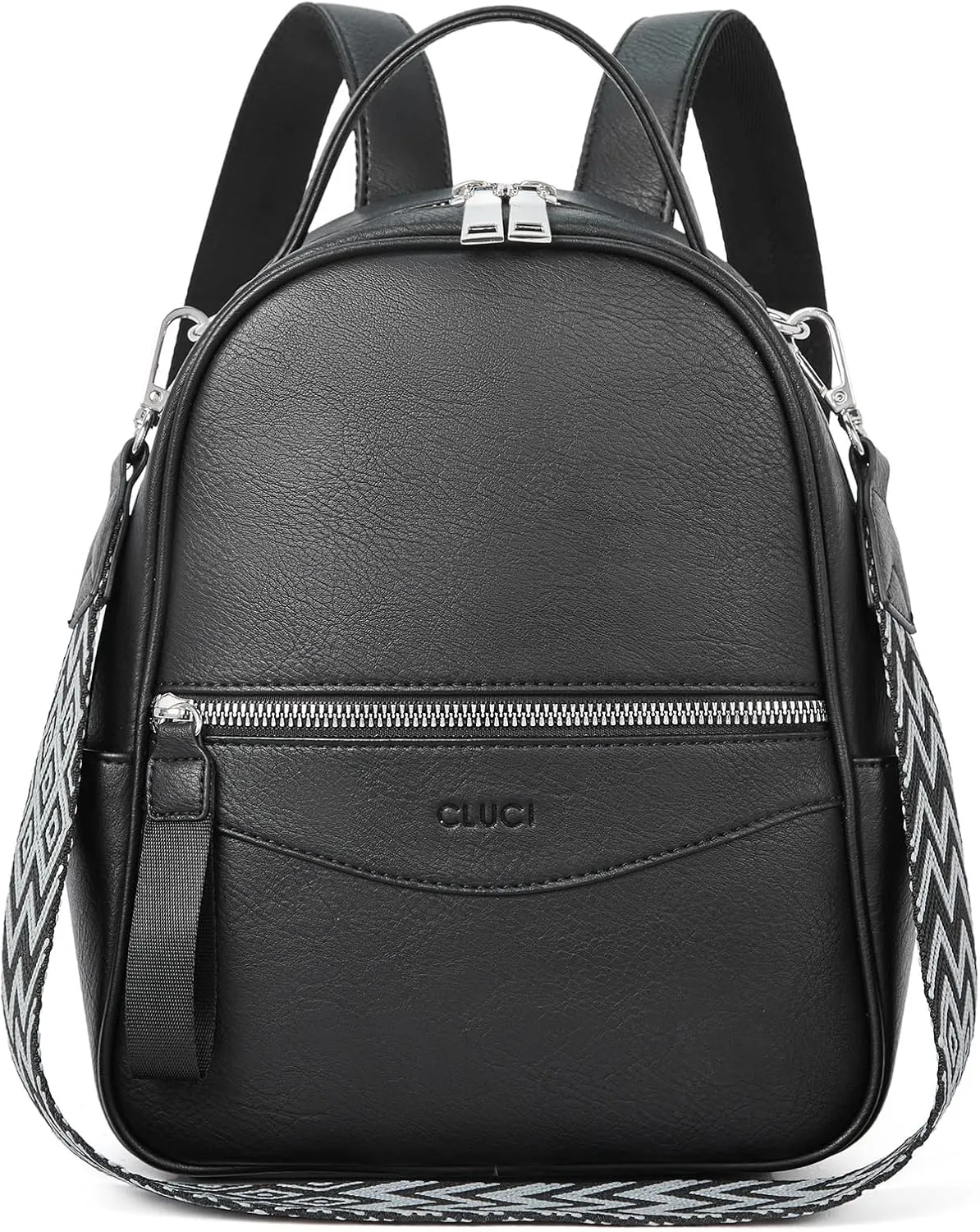 CLUCI Mini Backpack Purse for Women Fashion Leather Small Backpacks Ladies Shoulder Backpack Convertible Handbags Black