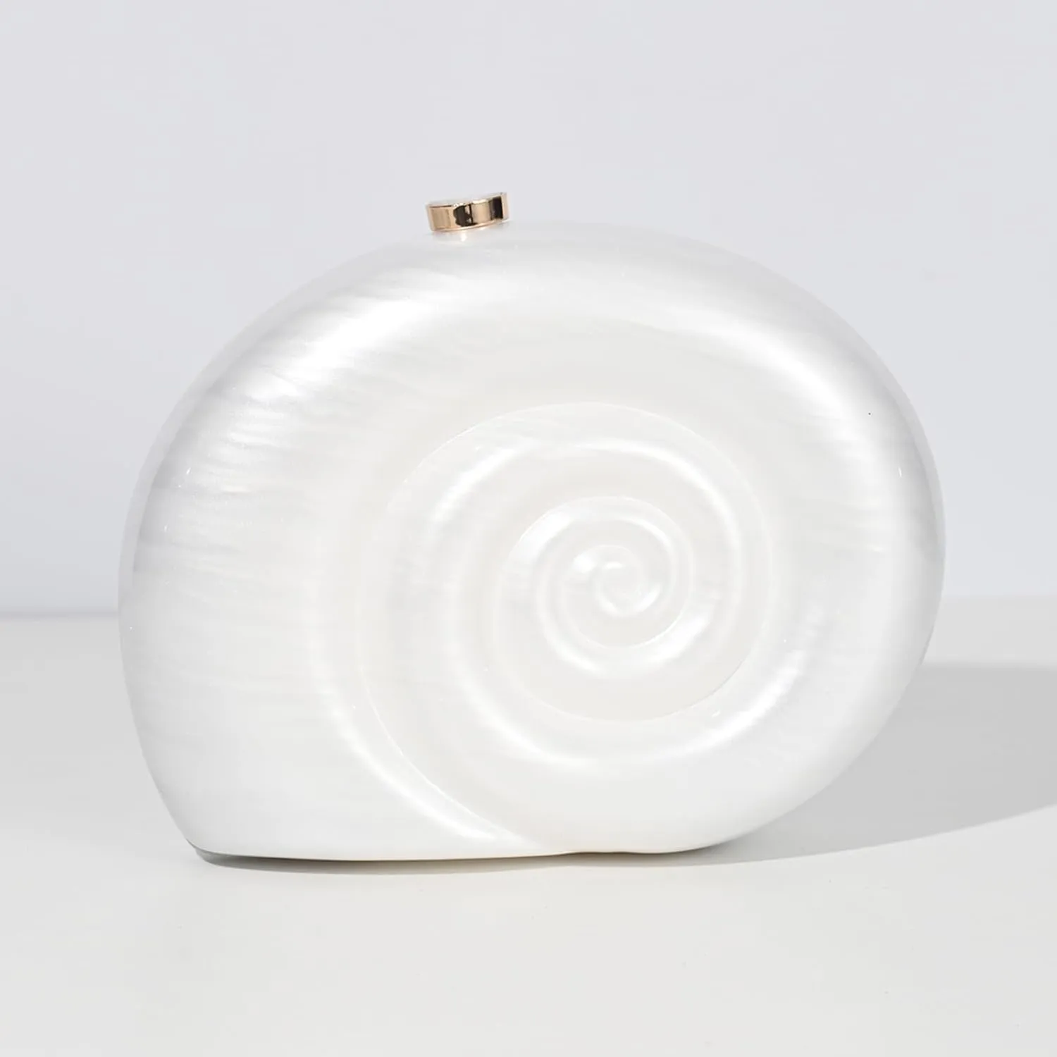 Clutch Purse For Women Acrylic Conch Shell Handbag, Wedding Evening Cute Bride Bags Pearl Luxury Designer Handbags