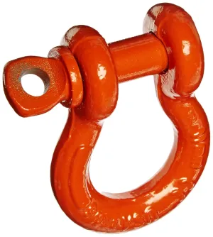 CM M649P Super Strong Anchor Shackle with Orange Powder Coated Screw Pin, 2 Ton Work Load Limit, 7/16" Size