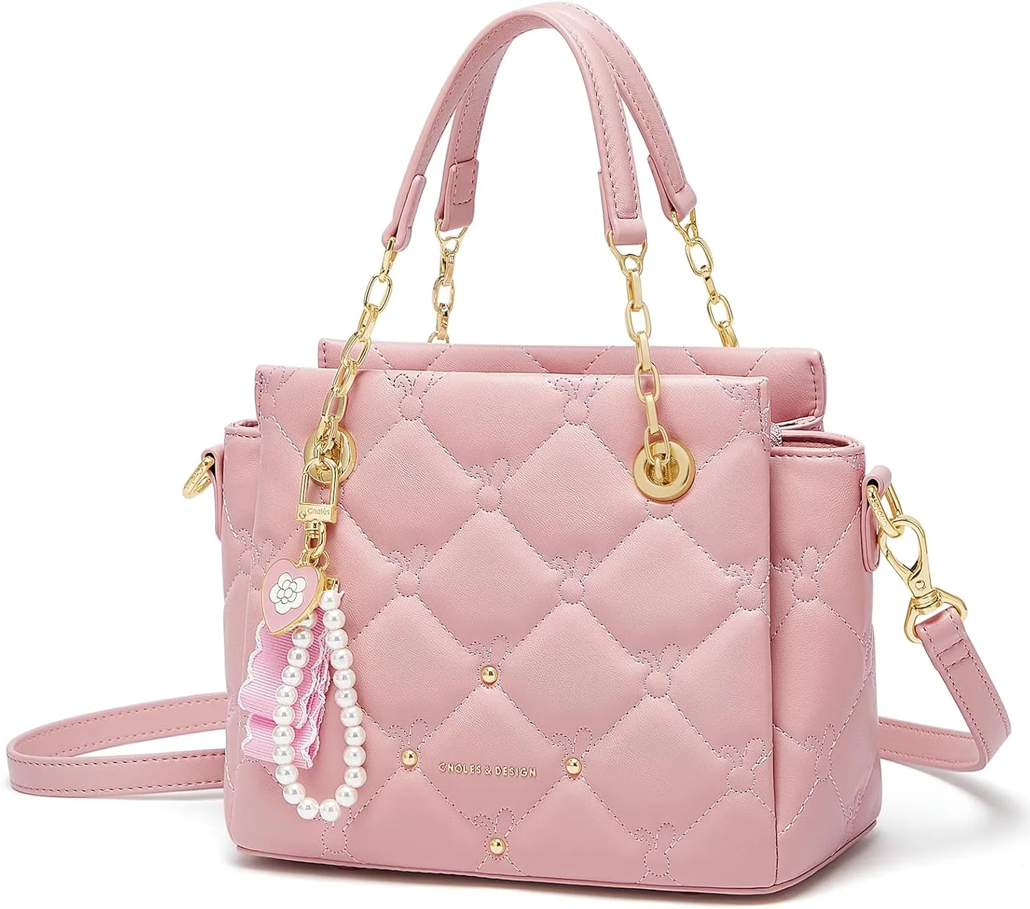 Cnoles Satchel Bag For Women Fashion Leather Handbags and Purses Shoulder Tote Crossbody Top Handle Bags