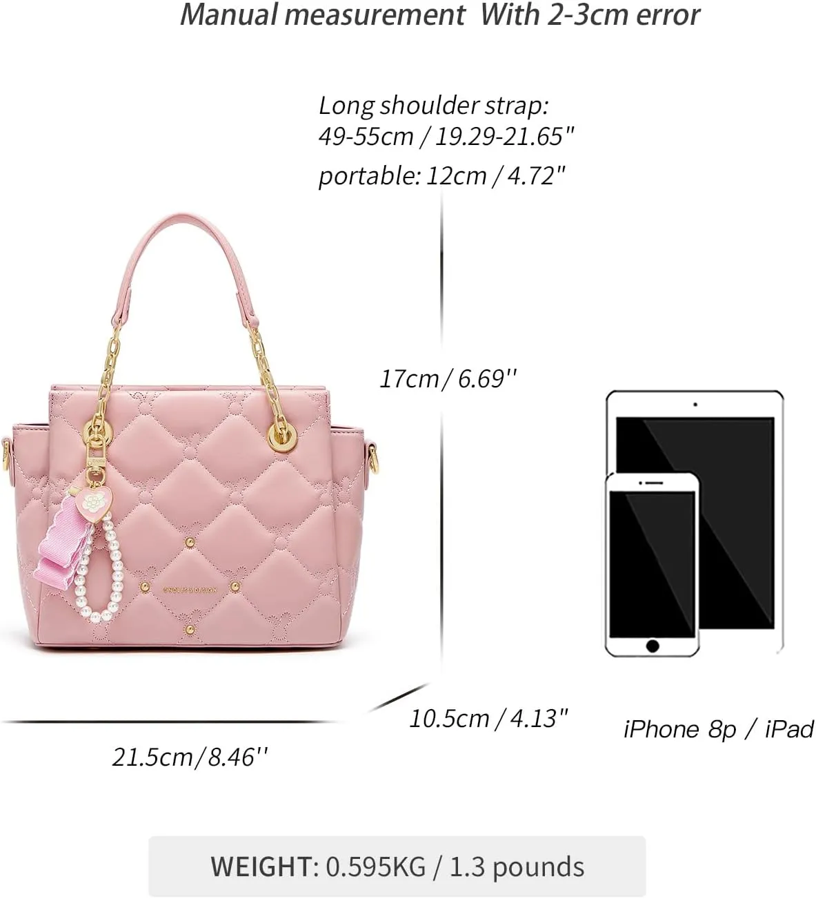 Cnoles Satchel Bag For Women Fashion Leather Handbags and Purses Shoulder Tote Crossbody Top Handle Bags