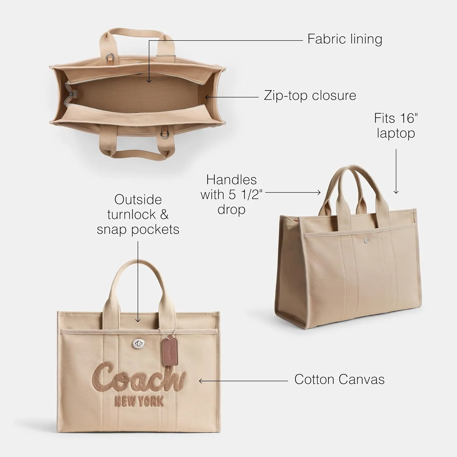 Coach Cargo Tote 42