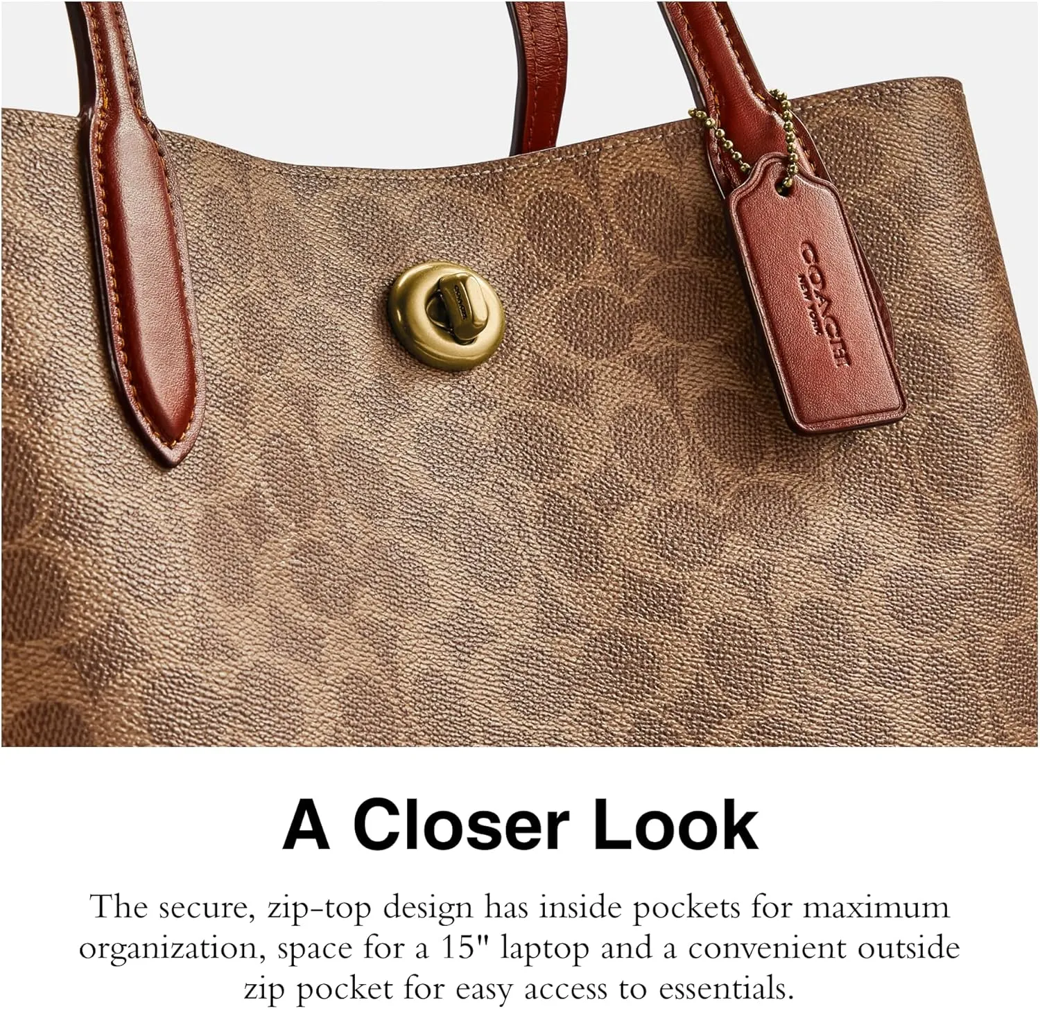 Coach Women's Polished Pebble Leather Taylor Tote