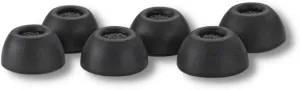 Comply TW-300-B | Memory Foam Replacement Earbud Tips for Beats Studio Buds Plus  , EarFun, Soundcore & More | Ultimate Comfort, Secure Fit, Superior Noise Isolation | Black (S/M/L) (3 Pairs)