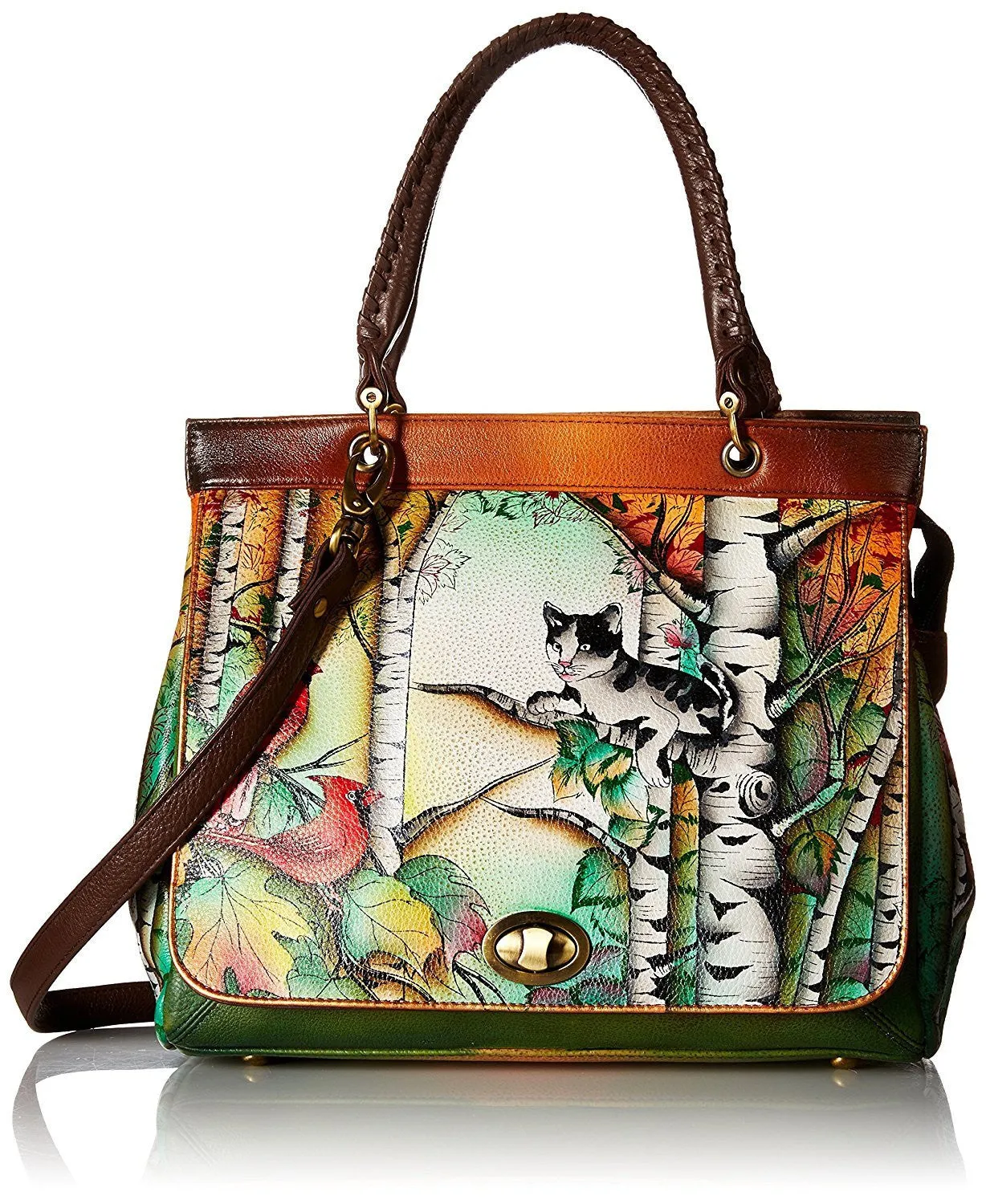 Convertible Leather Bag Anuschka Painted Large State-of-the-art Leather by Hand Satchel VIP-only deal