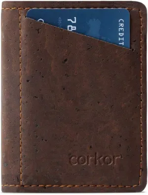 Cork RFID Slim Wallet – Men’s Wallet - RFID Blocking - Vegan Leather – Cruelty Free – Eco Friendly - Brown