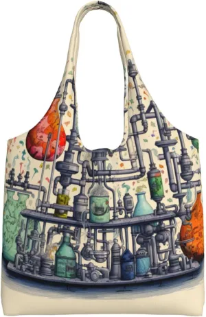Couple Parrots Olive Canvas Tote Bag Reusable Grocery Bag Canvas Shopping Bag For Mom Grandma