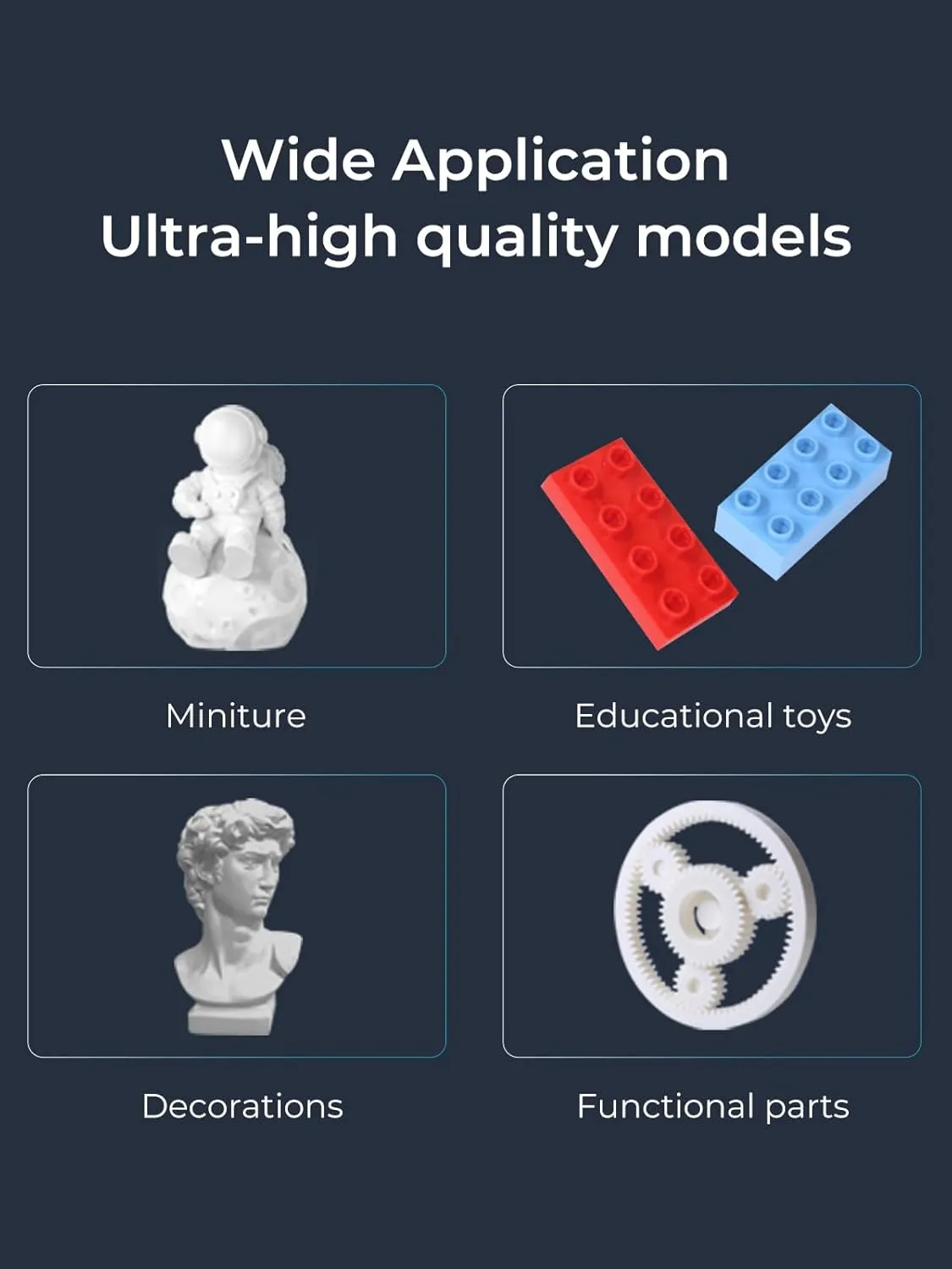 Creality Filament 1.75mm, 3D Printer Filament, 1kg (2.2lbs) Spool, No Warp Enhanced Toughness, Dimensional Accuracy ±0.03mm Printing Filament, for FDM 3D Printers (PLA, White)