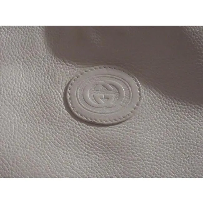 Cross Highly recommended Vintage Efficient communication Gucci White Bag Leather Body Textured