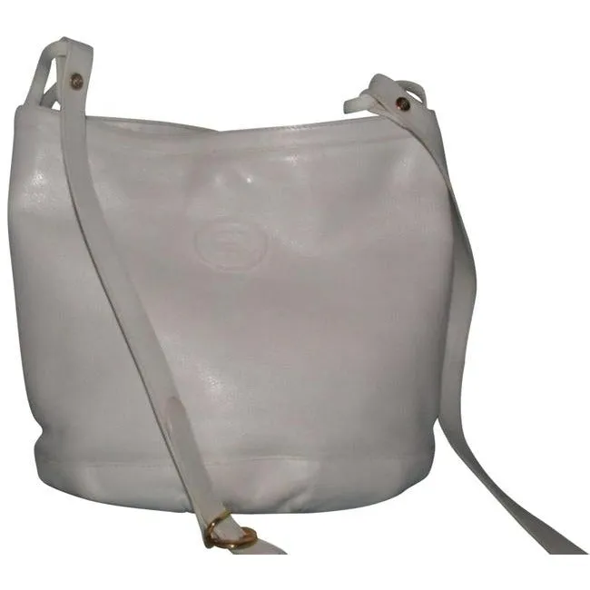 Cross Highly recommended Vintage Efficient communication Gucci White Bag Leather Body Textured