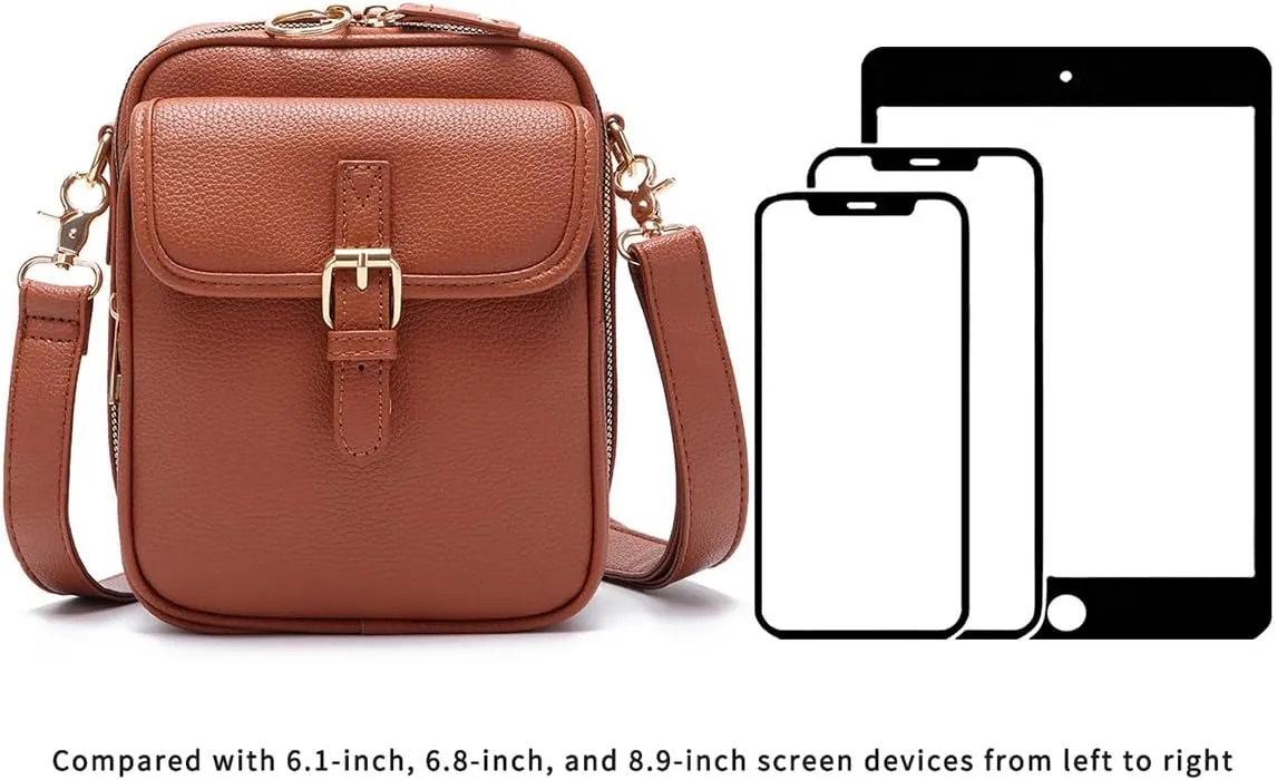 Crossbody Bag, Crossbody Anti Theft Purses Messenger Shoulder Bags with Built in Wallet for Women